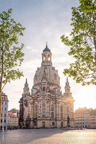 Marktplatz von Dresden mit der Frauenkirche