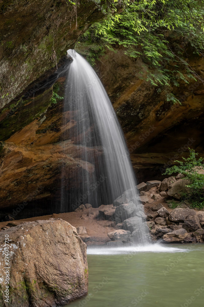 Lower Falls Plunge - The Lower Falls at Old Man’s Cave, in Ohio’s ...