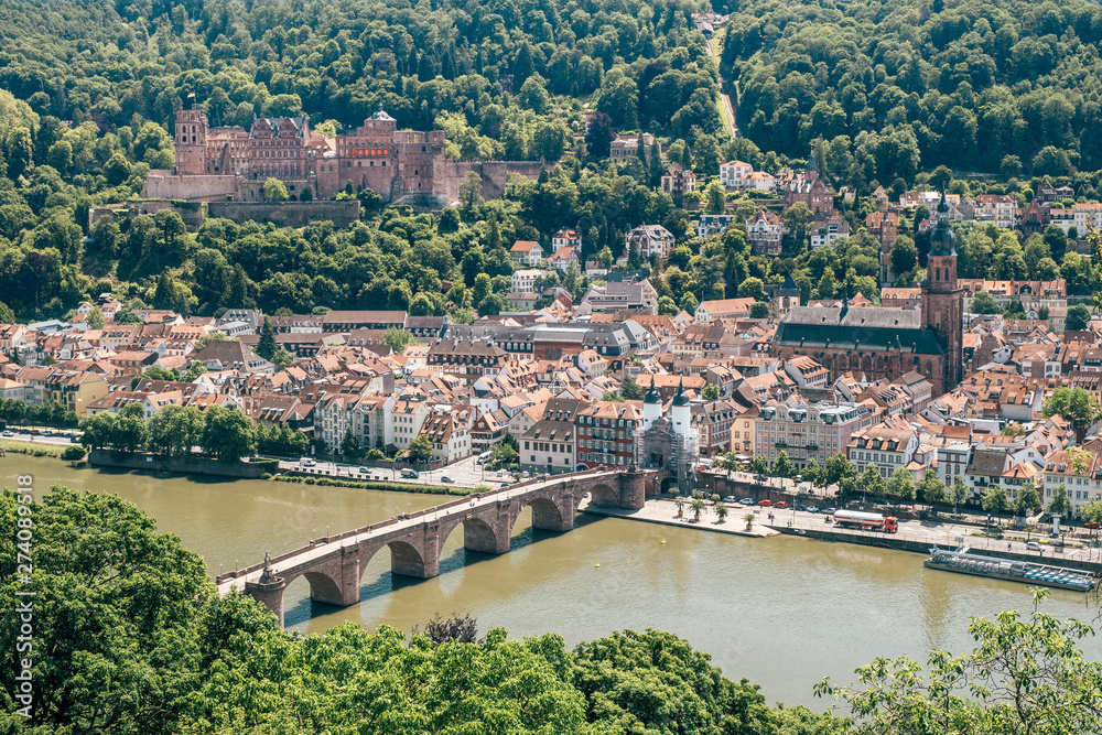 Naklejka premium Blick auf Heidelberg