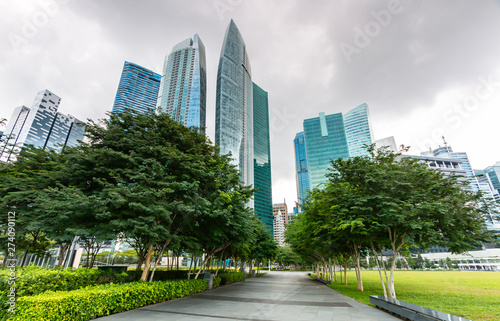 View of modern buildings in Singapore