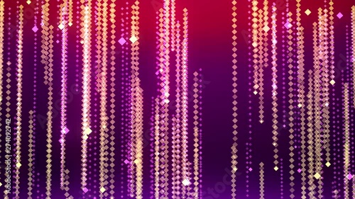 Wallpaper Mural Beautiful square bokeh background Abstract background with animation Falling glittering festive rain. Animation of seamless loop. Torontodigital.ca