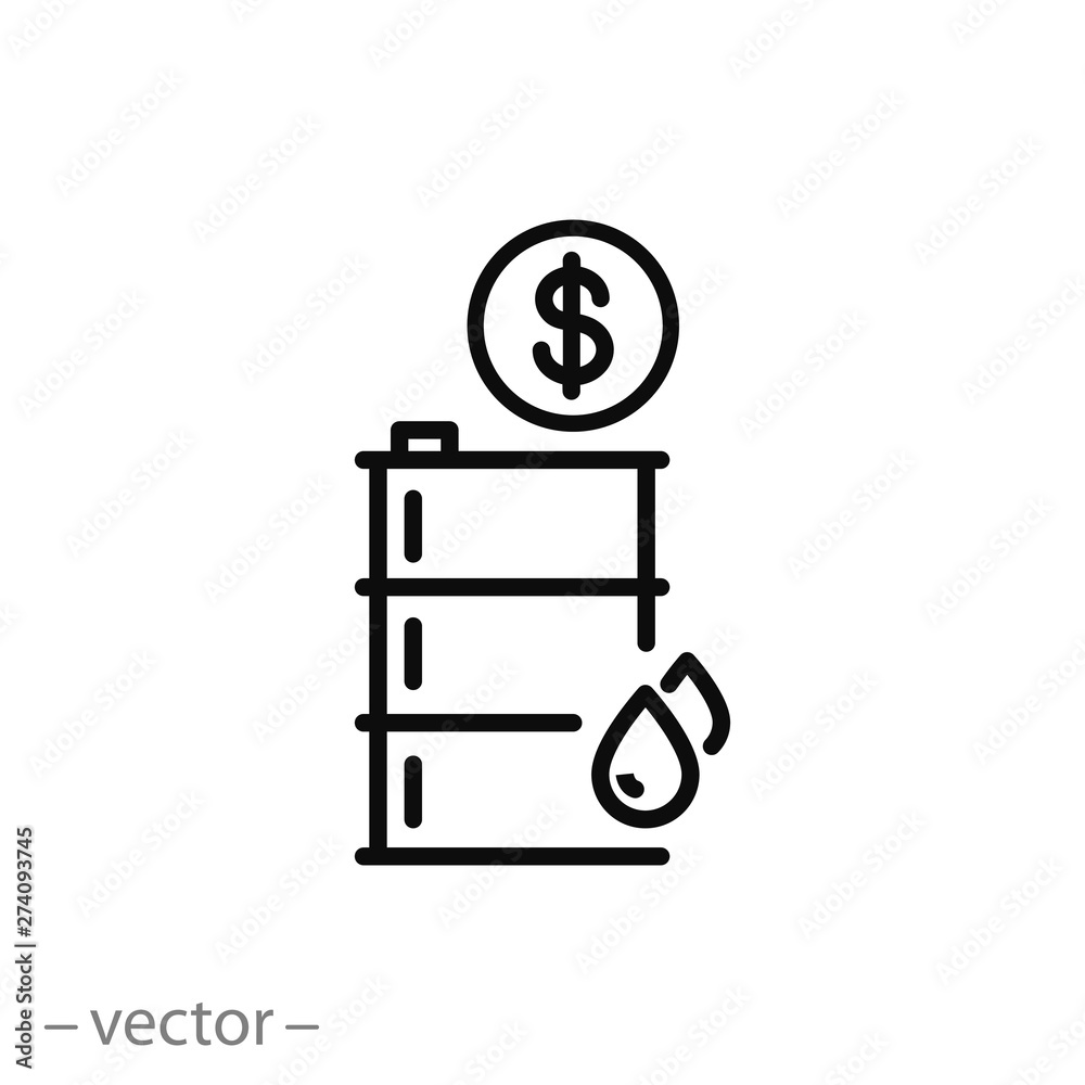 barrel oil icon, oil price, line symbol on white background - editable stroke vector illustration eps10 barrel oil icon, oil price, line symbol on white background - editable stroke vector illustration eps10