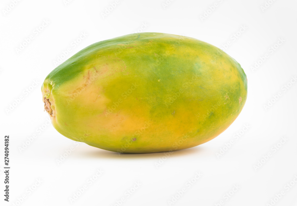 ripe papaya isolated on a white background. ripe papaya isolated on a white background.