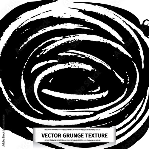 Grunge vector texture of spilled sauce or smeared black paint