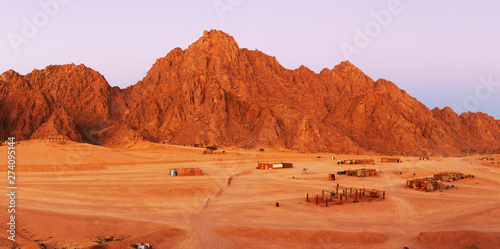 Quadro su tela Red rocks on Sinai