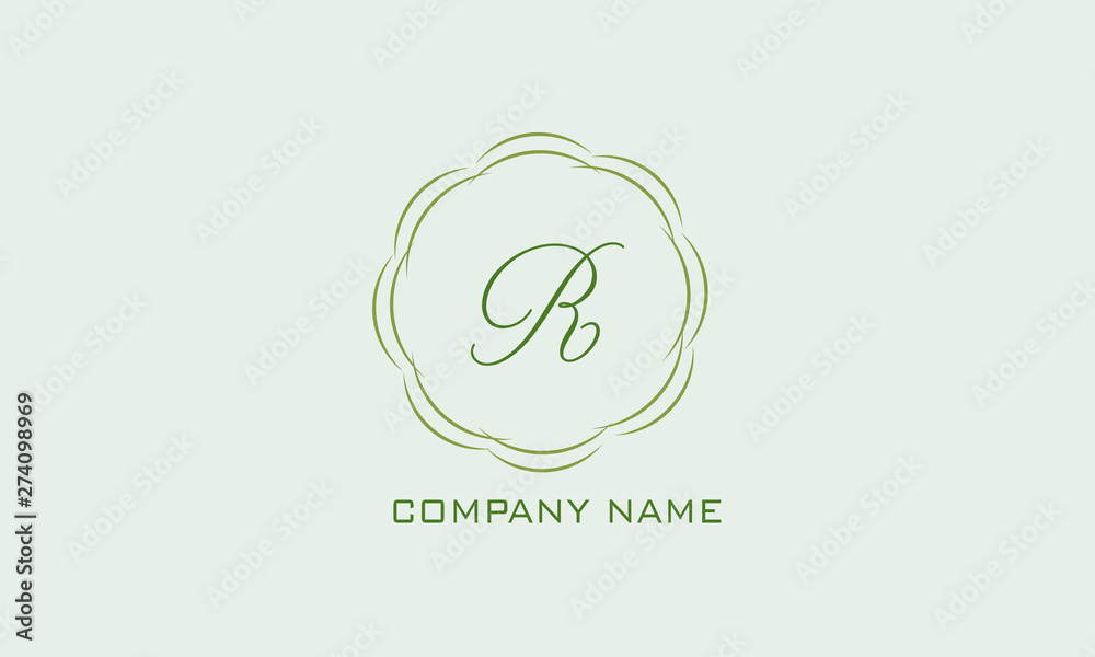 Magnificent brand with calligraphy letter. Branding styles of classic style. Vector illustration. Magnificent brand with calligraphy letter. Branding styles of classic style. Vector illustration.