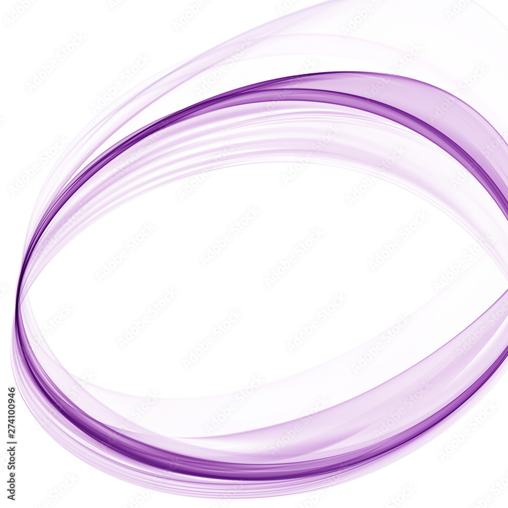 Abstract waves in the form of an oval on white background Abstract waves in the form of an oval on white background