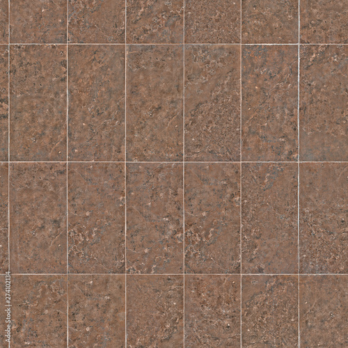 Tiles are made in brown colors with textured surface for the bathroom