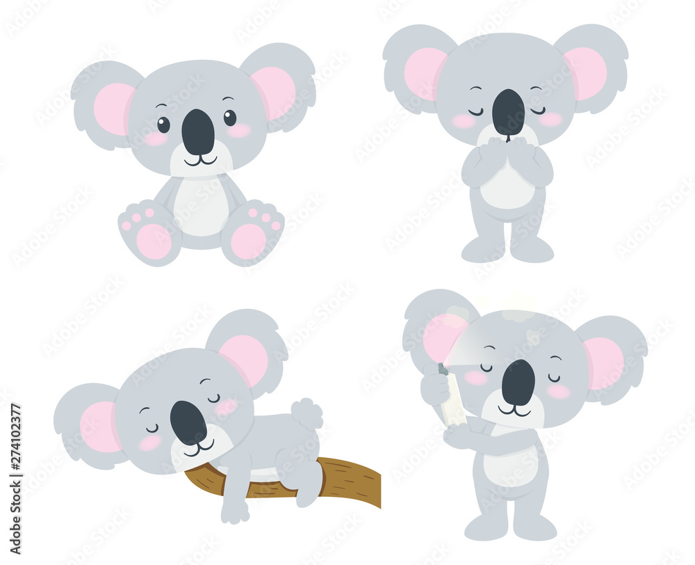 set of koala bears set of koala bears