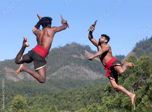 Kalaripayattu - Indian Martial Art in Kerala, South India photo