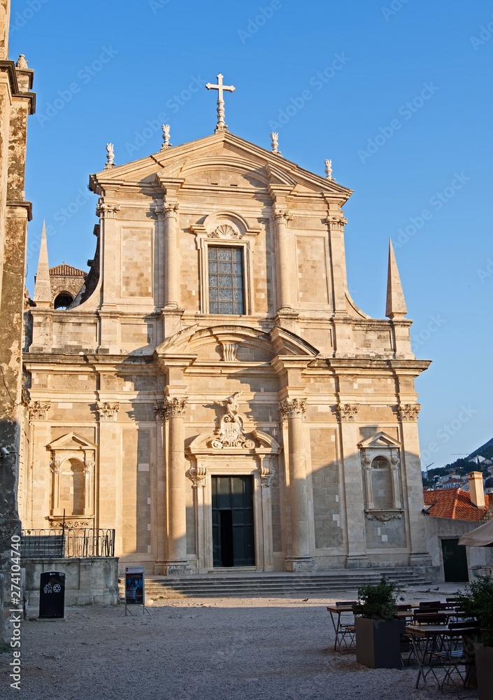 St Ignatius Church (Baroque) in Dubrovnik, Croatia