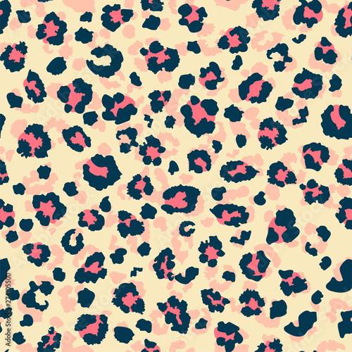 Leopard pattern design. vector seamless background