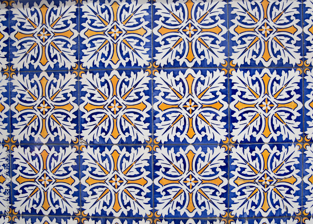 Traditional ornate portuguese decorative tiles azulejos Traditional ornate portuguese decorative tiles azulejos