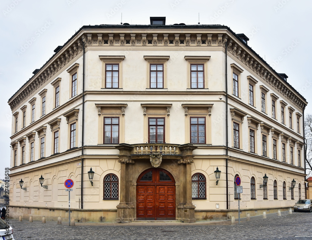historic building in Prague,capital city of Czech republic