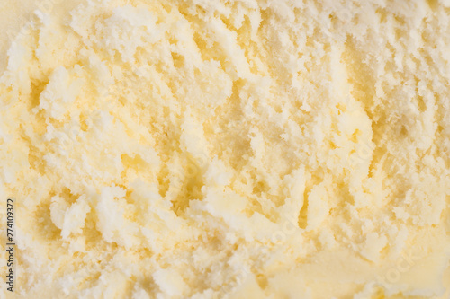 abstract backgrounds: surface of fresh ananas ice cream ( real edible icecream)