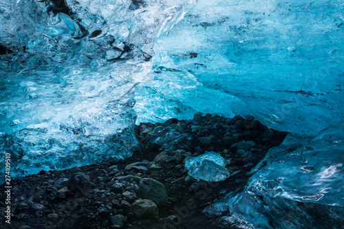 Ice Cave  Skaftafell National Park  Southern Iceland  Iceland  Europe