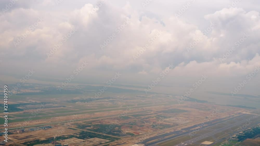 Aerial view Singapore Changi airport Aerial view Singapore Changi airport