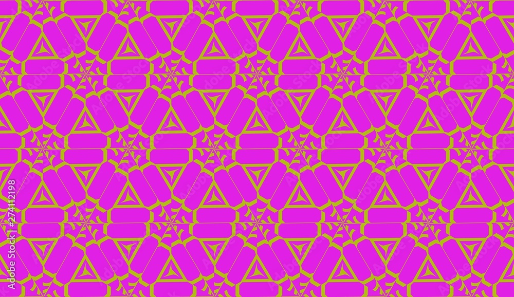 Fototapeta premium Hipster pattern with polygonal elements. Triangles style. Vector Seamless illustration. Background for your business project. Advert, template screen.