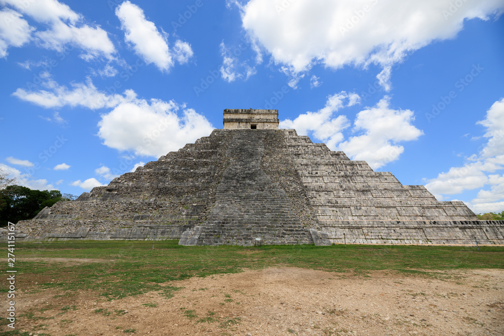 a sunny day at the maya ruins