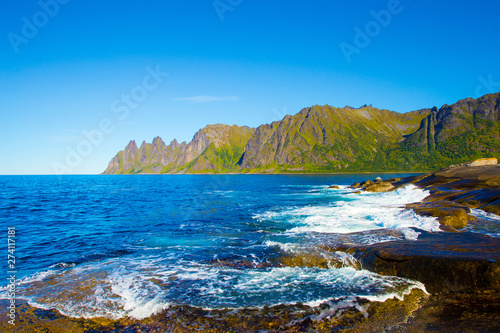 Sea landscape with rocks