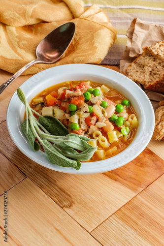 Italian Sausage Minestrone Soup photo