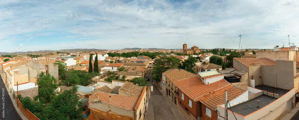 Panorama of the city of Consuegra