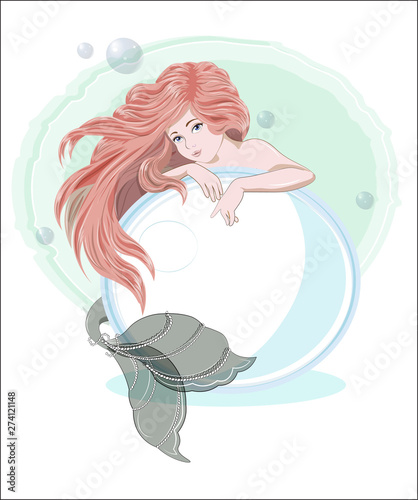 mermaid with a pearl