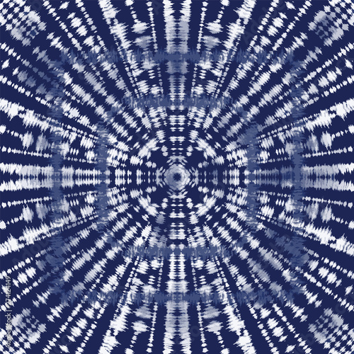 Vector japanese shibori motifs seamless pattern background
