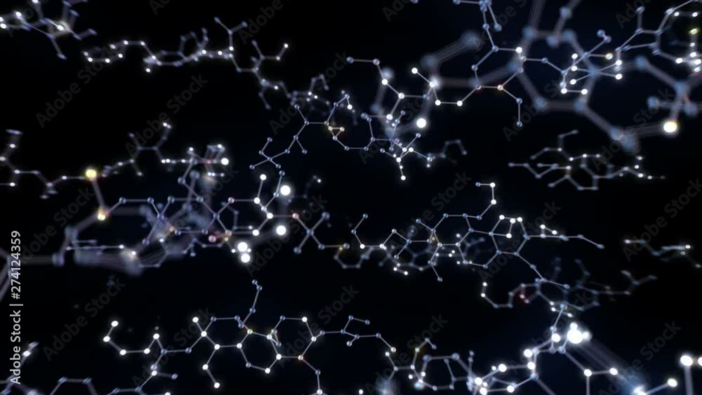 Molecular structure abstract background