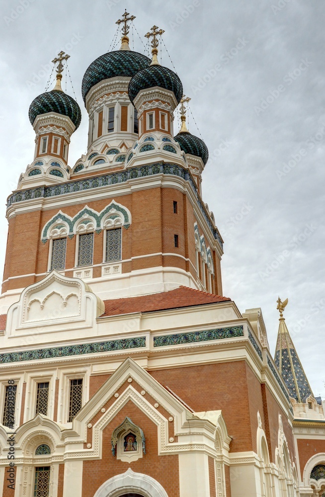 Obraz premium cathédrale russe orthodoxe de Nice