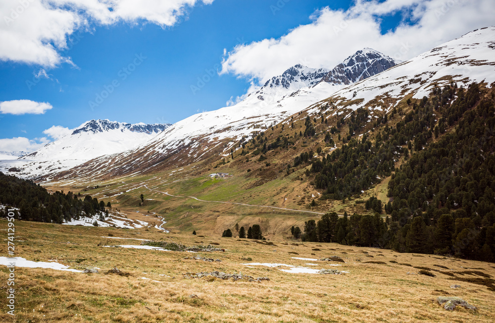 landscape in the mountains