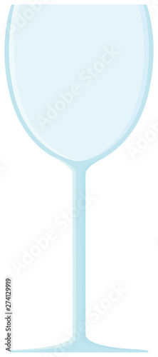 Empty wine glass icon. Vector illustration