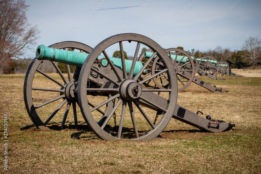 Cannons at Manassas Battlefield Park