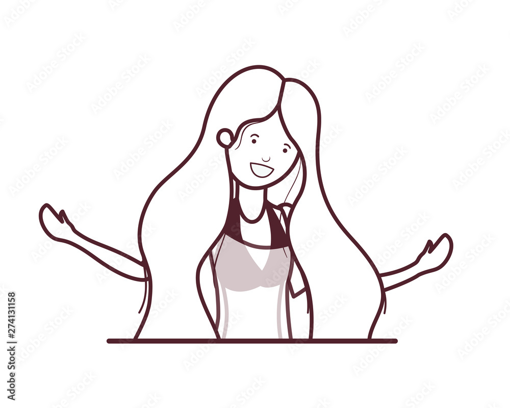 silhouette of woman with swimsuit on white background silhouette of woman with swimsuit on white background