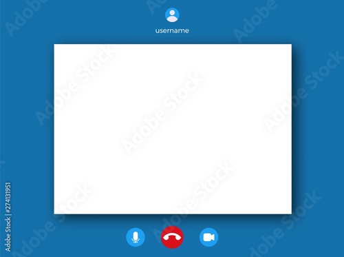 Video call template.