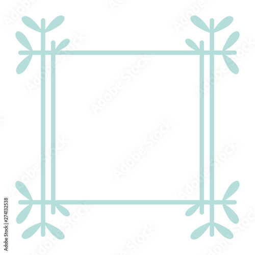square frame decorative boho style