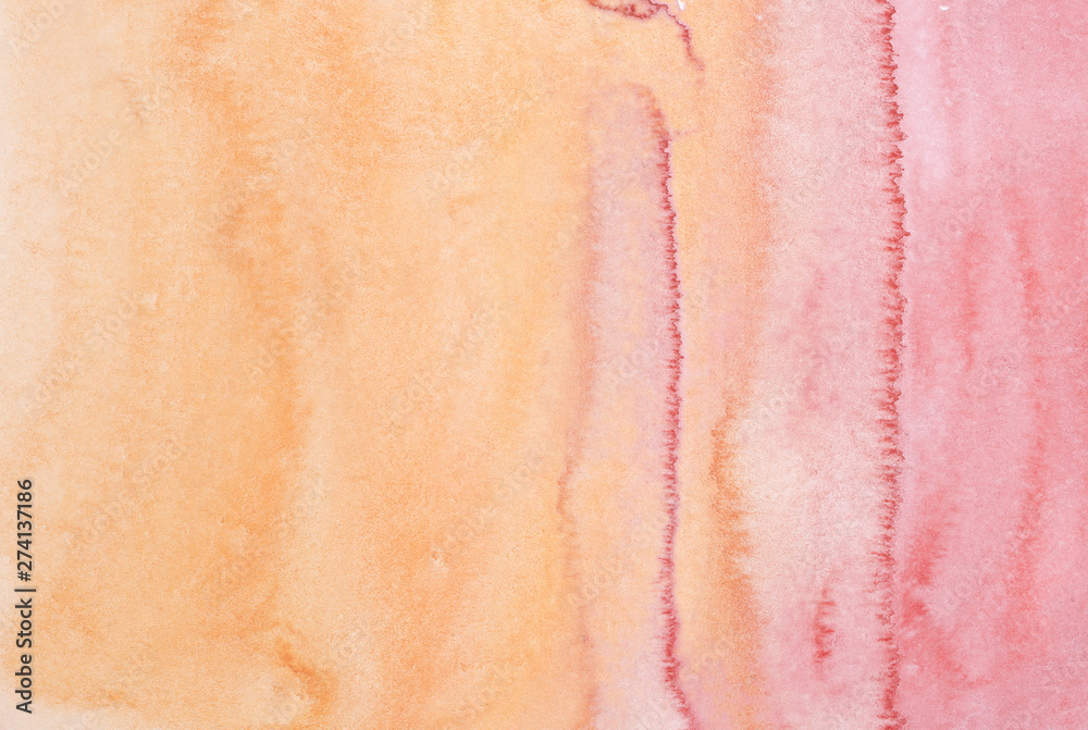 Fototapeta premium Abstract watercolor background. Hand painted on paper watercolor texture ink wash