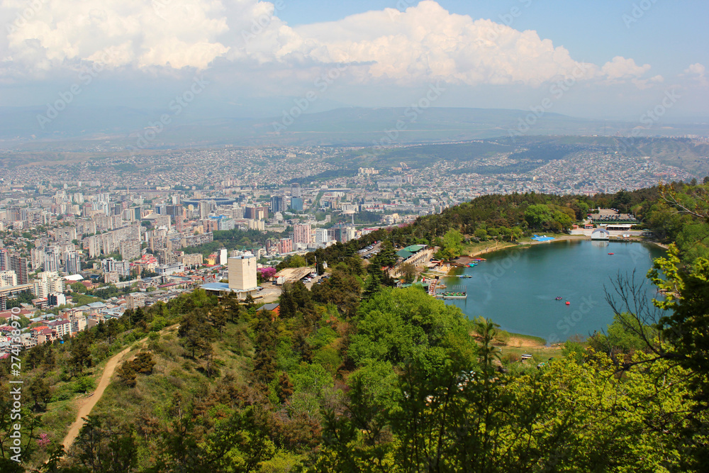 View of Turtle lake in Tbilisi, Georgia
