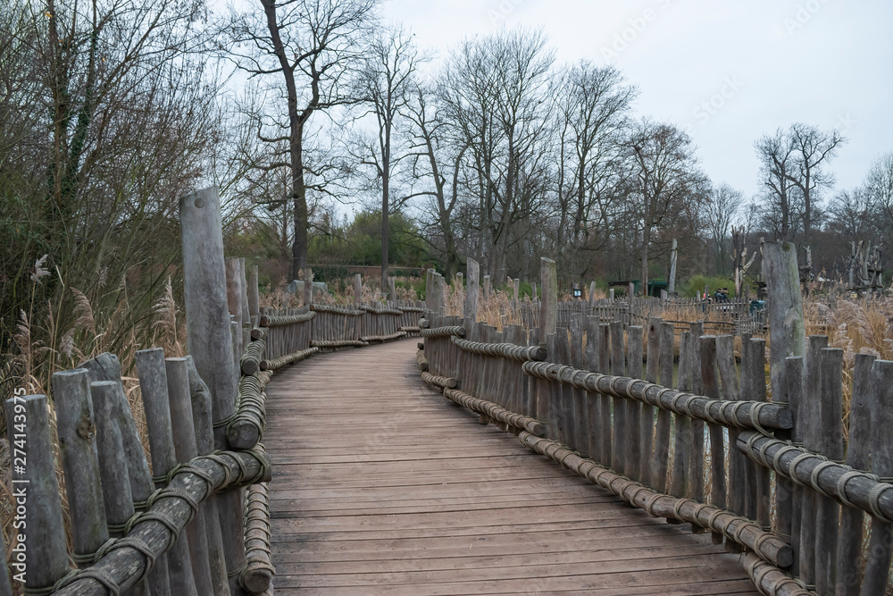 wooden walkway path