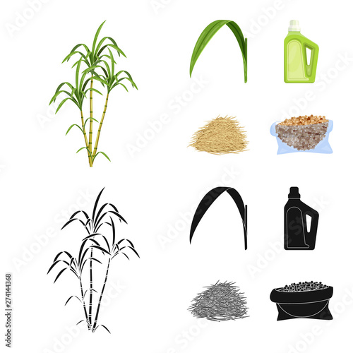 Vector illustration of farm and agriculture icon. Set of farm and technology stock vector illustration.