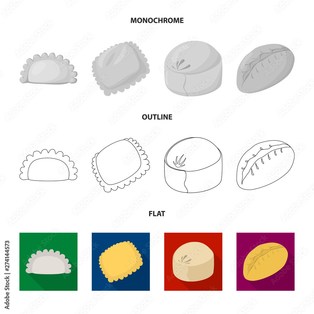 Vector illustration of products and cooking symbol. Collection of products and appetizer vector icon for stock. Vector illustration of products and cooking symbol. Collection of products and appetizer vector icon for stock.