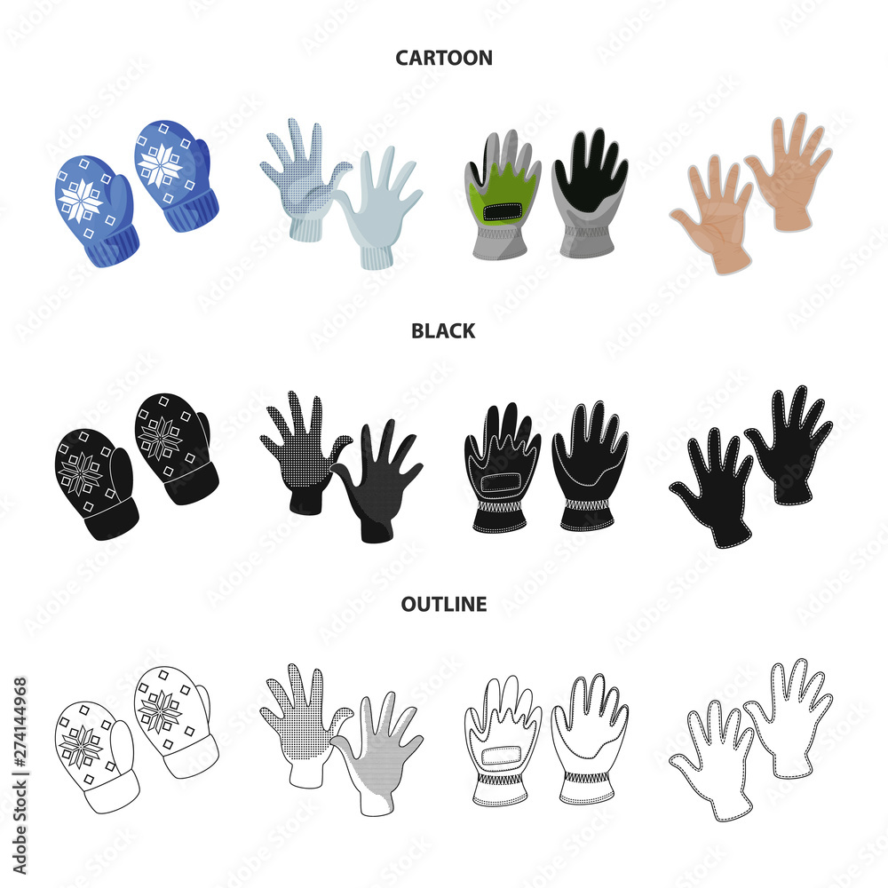 Fototapeta premium Isolated object of silhouette and safety sign. Collection of silhouette and comfort stock vector illustration.