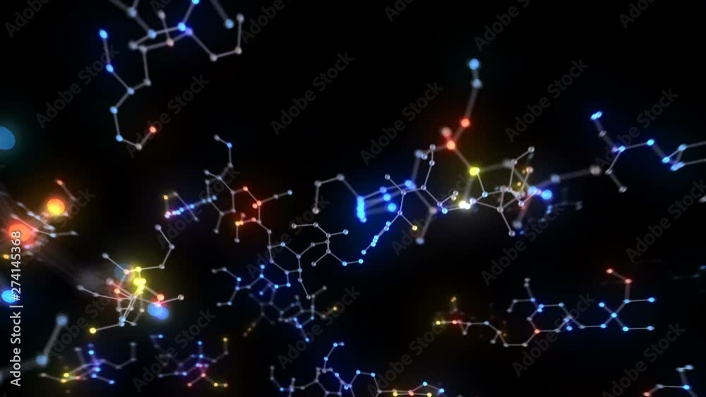 Molecular structure abstract background