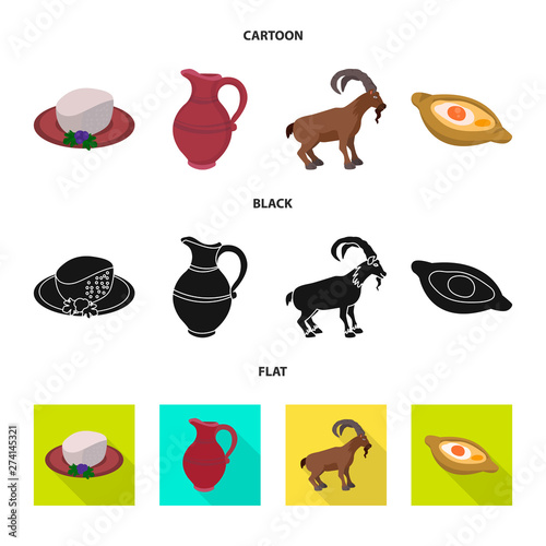 Vector design of culture and sightseeing symbol. Collection of culture and originality stock vector illustration.