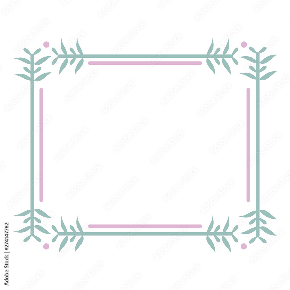 Obraz premium square frame decorative boho style