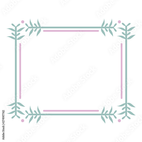 square frame decorative boho style