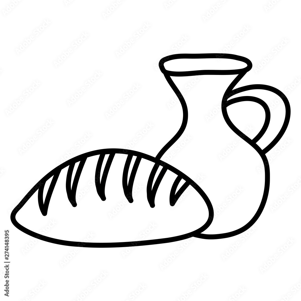 jar canteen pot with bread jar canteen pot with bread