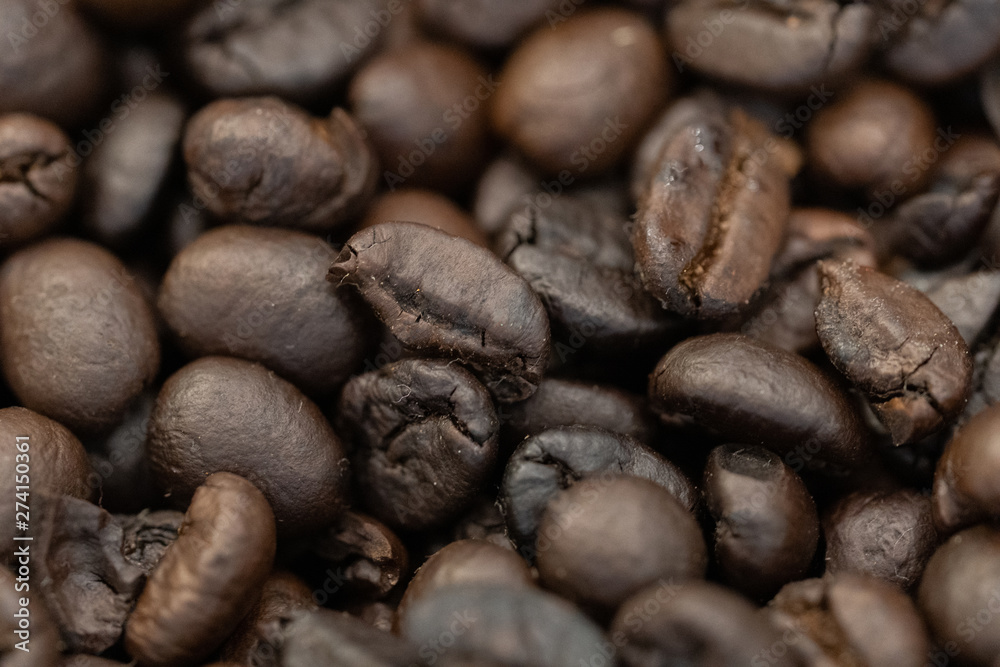 Closeup Coffee Beans for Background Closeup Coffee Beans for Background
