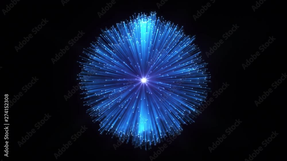 Optical fiber sheaf abstract motion background. Glowing bundle of Optic cables loop animation Optical fiber sheaf abstract motion background. Glowing bundle of Optic cables loop animation