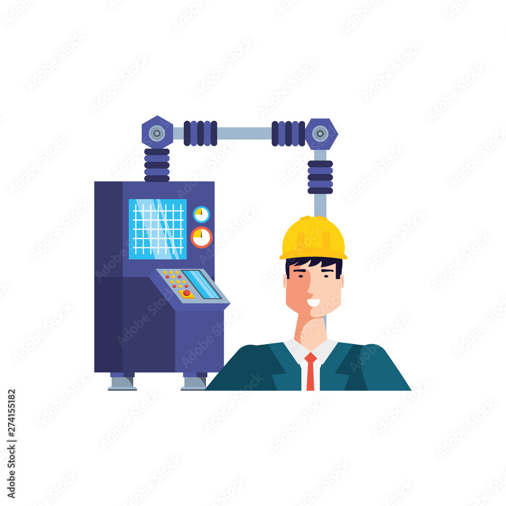 Isolated avatar of professional worker design Isolated avatar of professional worker design